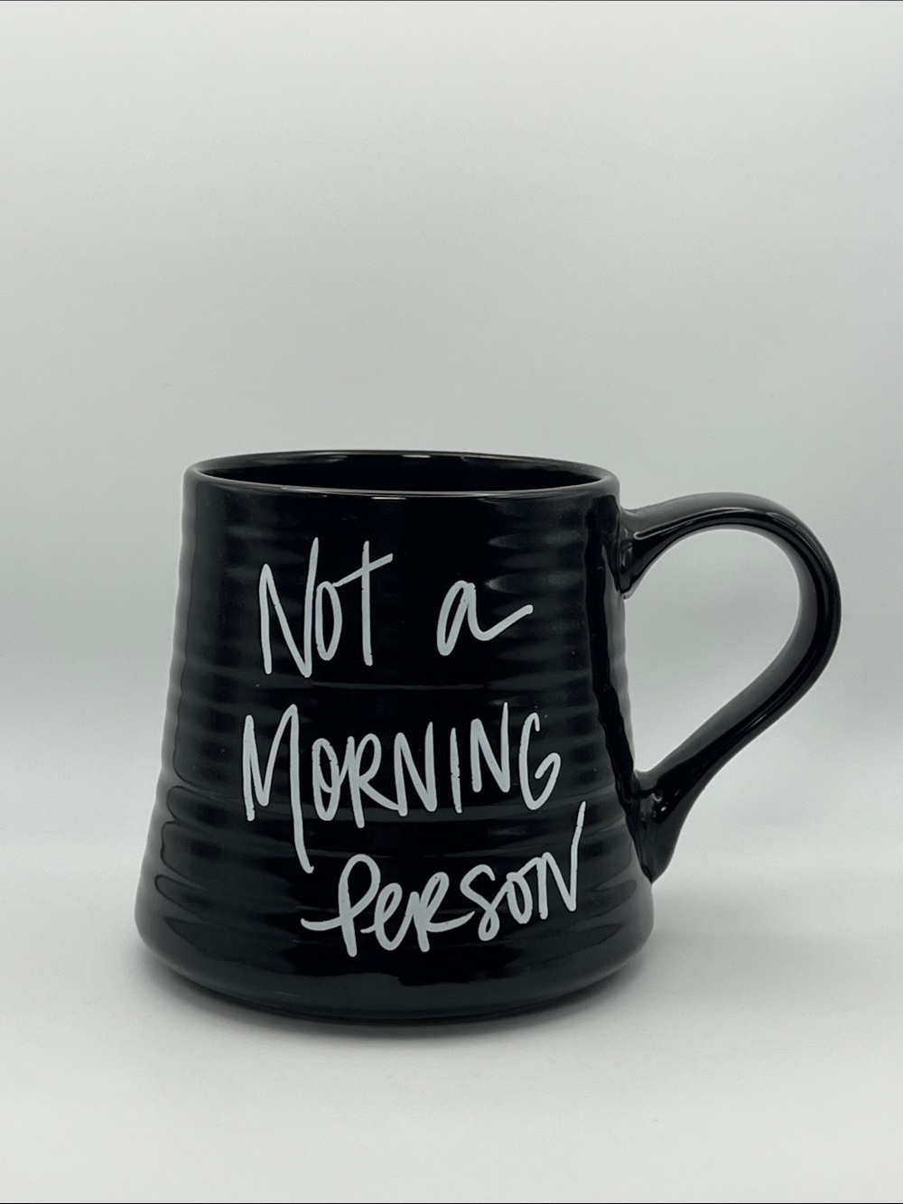 Not a Morning Person Black Ceramic Coffee Mug